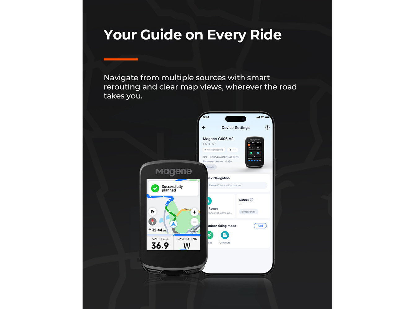 MAGENE C606 V2 GPS Bike Computer - Image 4