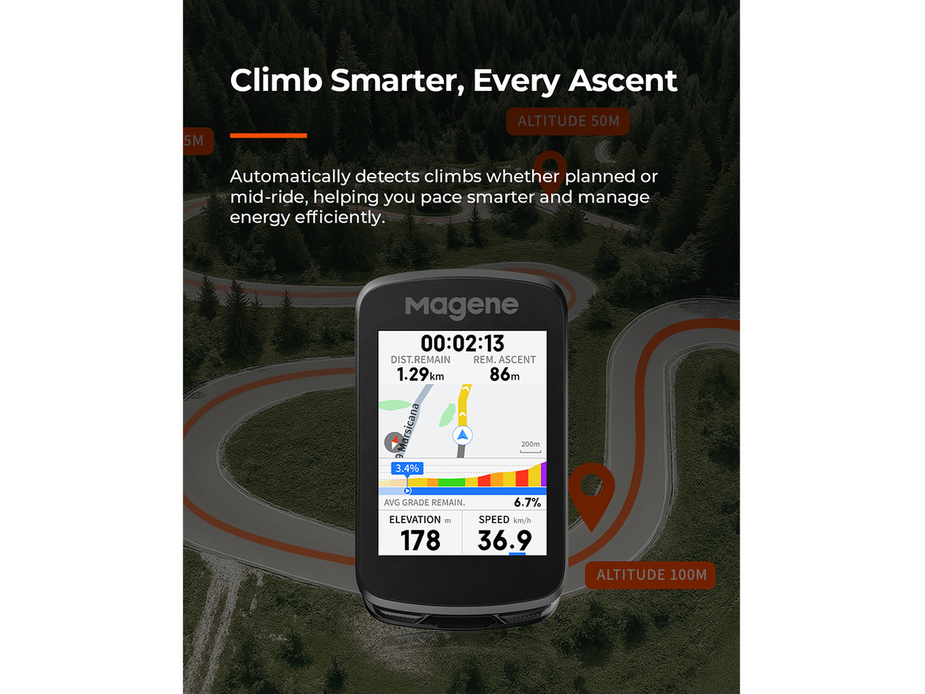 MAGENE C606 V2 GPS Bike Computer - Image 6